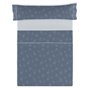 Jeu de draps Alexandra House Living Vairy Bleu Lit 1 persone 3 Pièces