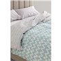 Parure de couette Alexandra House Living Brenda Multicouleur Lit king size 3 Pièces