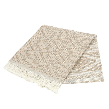 Couverture Alexandra House Living Tunez Beige 225 x 260 cm