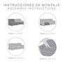 Housse de canapé Eysa JAZ Gris 70 x 120 x 260 cm