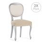 Housse de Chaise Eysa TROYA Vert tendre 50 x 5 x 50 cm 2 Unités
