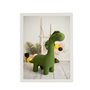 Cadre Crochetts Multicouleur 33 x 43 x 2 cm Dinosaure