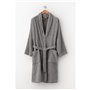 Peignoir de bain Paduana Gris 450 g/m² 100 % coton