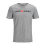 T-shirt à manches courtes homme JJECORP LOGO TEE SS Jack & Jones 12137126 Gris