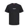 T-shirt à manches courtes homme Jack & Jones JORARUBA PUFF BRANDING TEE SS 12255557 Noir