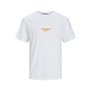 T-shirt à manches courtes homme Jack & Jones JORARUBA PUFF BRANDING TEE SS 12255557 Blanc