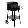 Roues de barbecue au charbon de bois DKD Home Decor Noir Métal Plastique 59 x 49