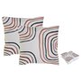 Ensemble de coussins Home ESPRIT Arc-en-ciel 45 x 5 x 45 cm (2 Unités)