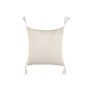 Coussin Home ESPRIT Blanc Pompons Boho 45 x 15 x 45 cm