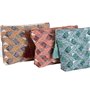 Nécessaire de Voyage Home ESPRIT Marron Turquoise Corail 25 x 5 x 20 cm (3 Unités)