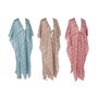 Paréo Home ESPRIT Marron Turquoise Corail (3 Unités)