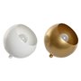 Lampe de bureau Home ESPRIT Blanc Doré Métal 50 W 220 V 15 x 15 x 15 cm (2 Unités)