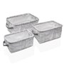 Set de basket Versa Palmiers Textile 18 x 14 x 28 cm 28 x 18 x 14 cm