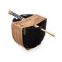 Bol Noir Bambou 24 x 10,7 x 13,3 cm Bâtons asiatico/oriental (12 Unités)