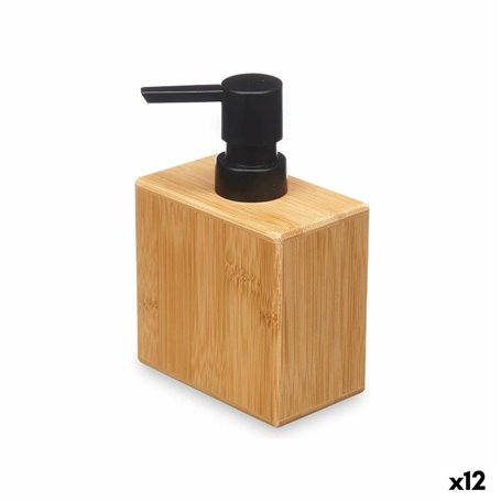 Distributeur de Savon Noir Bambou Plastique 9