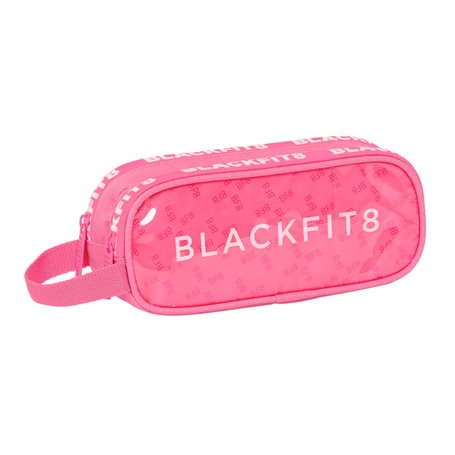 Trousse Fourre-Tout Double BlackFit8 Glow up Rose 21 x 8 x 6 cm