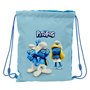 Sac à dos serré par des ficelles Los Pitufos Bleu Bleu ciel 26 x 34 x 1 cm