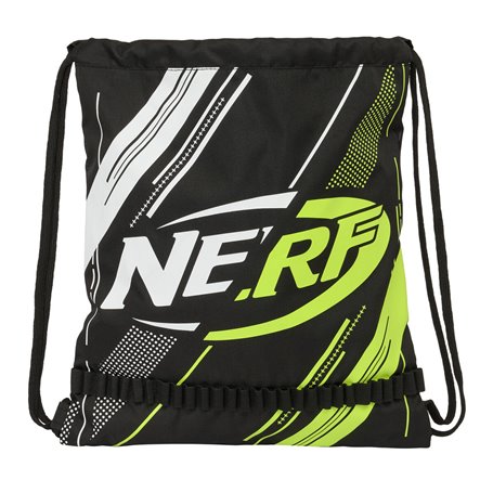 Sac à dos serré par des ficelles Nerf Get ready Noir 35 x 40 x 1 cm