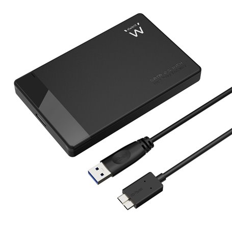Ewent EW7049 Boîtier de disques de stockage Boîtier disque dur/SSD Noir 2.5"