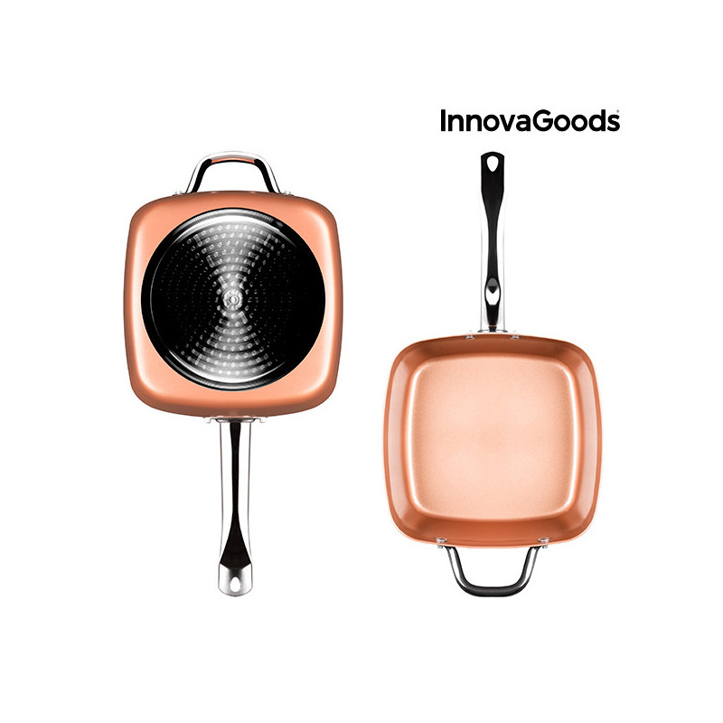 Image secondaire de Ensemble de Poêle Multifonctions 5 en 1 Copper Coppans InnovaGoods 4 Pièces