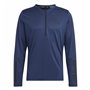 T-shirt à manches longues homme Adidas Training 1/4-Zip Bleu foncé