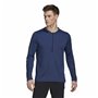 T-shirt à manches longues homme Adidas Training 1/4-Zip Bleu foncé