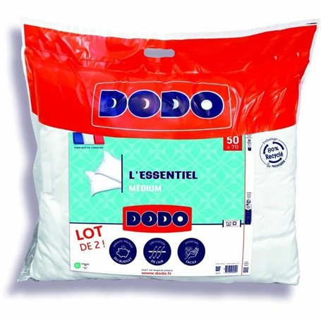 Jeu de 2 coussins DODO L'Essentiel Médium Blanc 50 x 70 cm