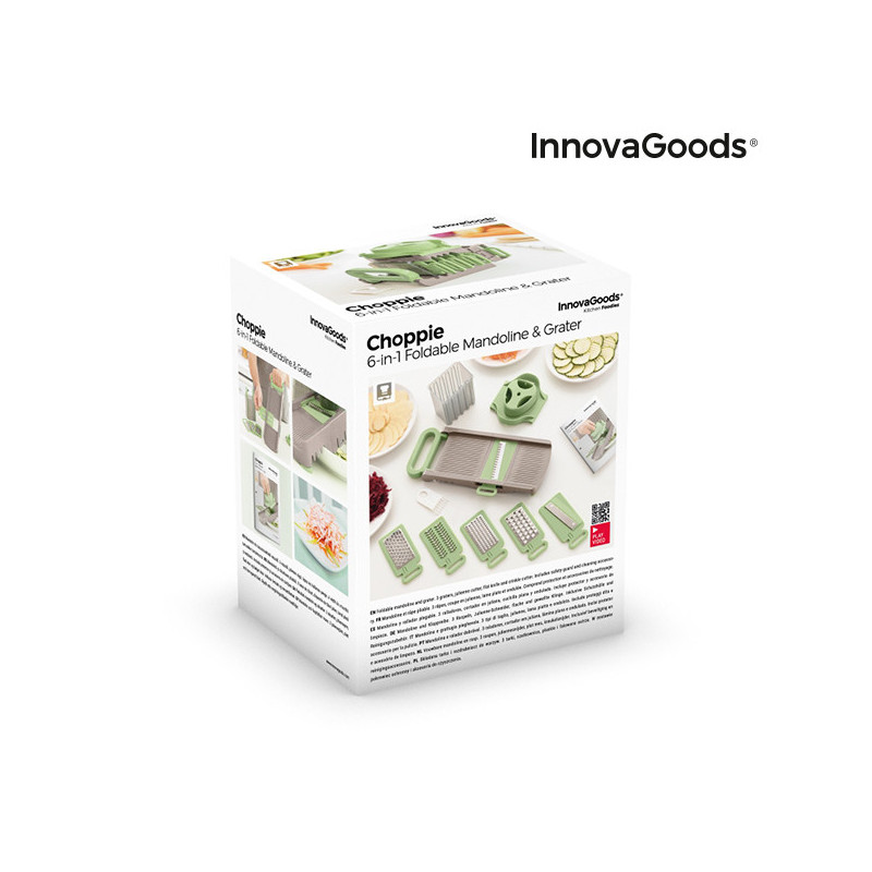 Image secondaire de Mandoline-Râpe Pliable 6 en 1 Choppie InnovaGoods