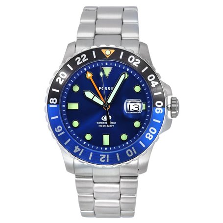 Montre Femme Fossil BLUE GMT (Ø 46 mm)