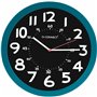 Horloge Murale Q-Connect KF11214 Ø 30 cm Bleu Aluminium Plastique Moderne