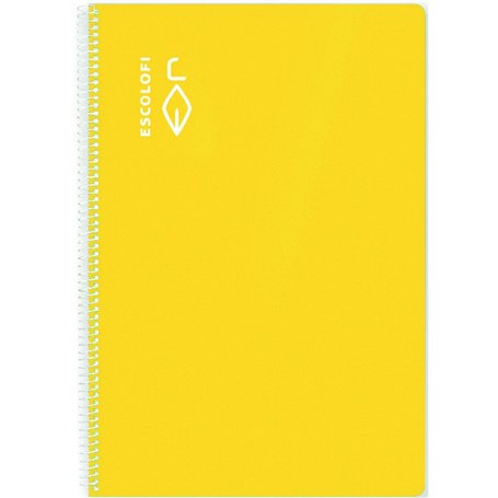 Cahier ESCOLOFI 5 Unités Jaune quarto 50 Volets