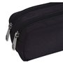 Trousse Fourre-Tout Double Exacompta Noir 22 x 9 x 6 cm (6 Unités)