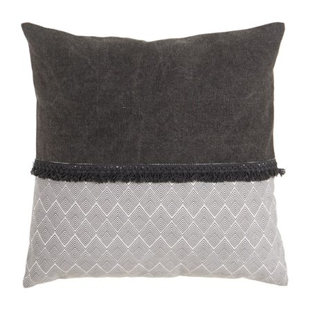 Coussin Blanc Gris 45 x 45 cm