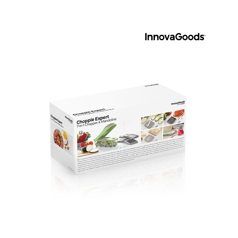 Image secondaire de Coupe-Légumes, Râpe et Mandoline avec Recettes et Accessoires 7 en 1 Choppie Expert InnovaGoods