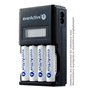 Chargeur de batterie EverActive NC450B Piles x 4