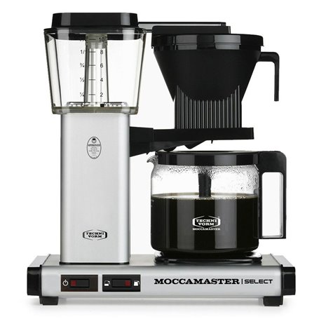 Cafetière goutte à goutte Moccamaster Noir Acier 1520 W 1