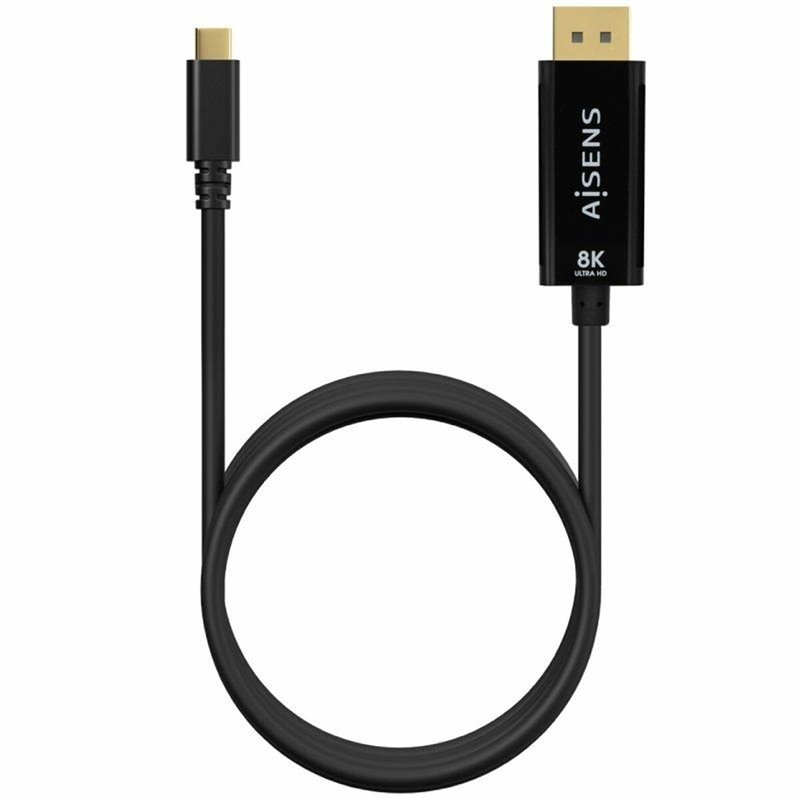 Aisens A109-0689 câble vidéo et adaptateur 1,8 m USB Type-C DisplayPort Noir