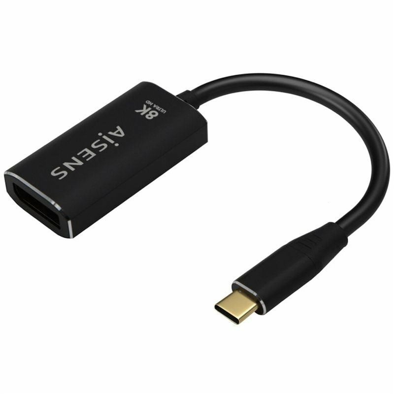 Image secondaire de Aisens A109-0690 câble vidéo et adaptateur 0,15 m USB Type-C DisplayPort Noir