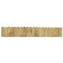 vidaXL Rouleau de bordure Vert 120 cm Bois de pin imprégné