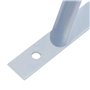 vidaXL Supports pour poteau de clôture 2 pcs Acier galvanisé