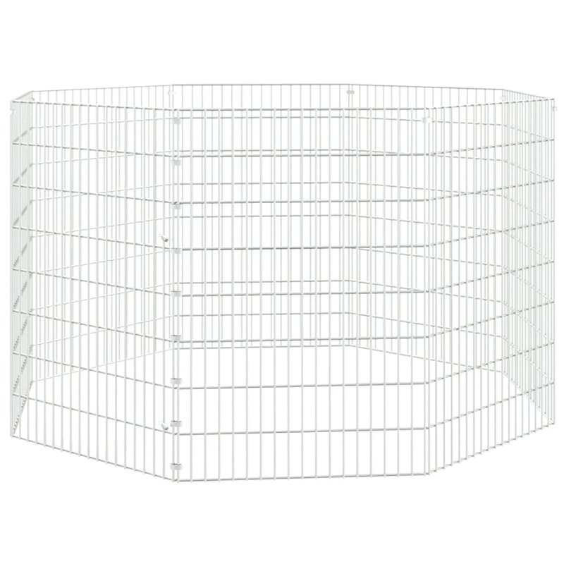 Image secondaire de VidaXL Cage à lapin 8 panneaux 54x80 cm Fer galvanisé