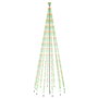 vidaXL Sapin de Noël avec piquet 732 LED Colorées 500 cm