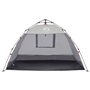 vidaXL Tente de plage 2 personnes gris libération rapide imperméable