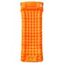 vidaXL Matelas de camping autogonflant avec oreiller 1 personne orange