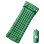 vidaXL Matelas de camping autogonflant avec oreiller 1 personne vert