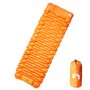vidaXL Matelas de camping autogonflant avec oreiller 1 personne orange