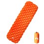 vidaXL Matelas de camping gonflable 1 personne orange 190x58x6 cm
