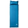 vidaXL Matelas de camping autogonflant oreiller 1 personne turquoise