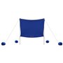 vidaXL Auvent de plage avec ancres de sable bleu 214x236 cm
