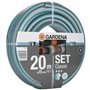 GARDENA Kit Tuyau d'arrosage Classic  Longueur 20m  Ø15mm  Haute résistance pression 22 bar maximum  Garantie 12 ans